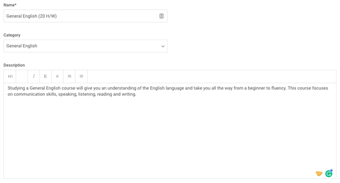 Course Basic Settings