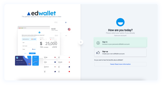 EdWallet - Sign In